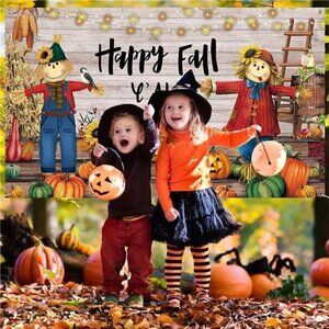 Fall Thanksgiving Photography Backdrop Large Decorations Outdoor Yard Banners
